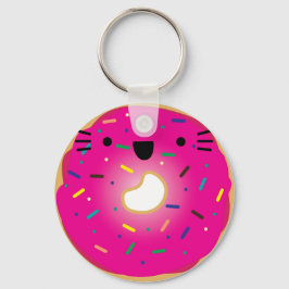 Strawberry Cat Donut Schlüsselanhänger Stretched