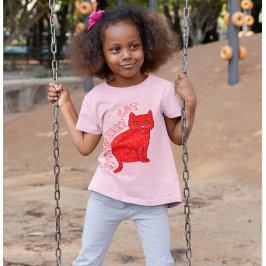 Strawberry Cat Kids rosa Katzen niedlich stylish T-Shirt