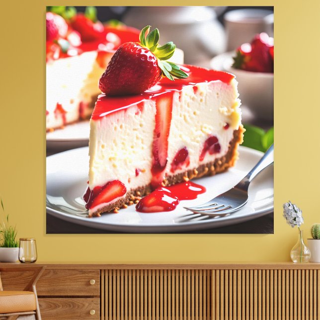 Strawberry Cheesecake Leinwanddruck (Insitu (Wohnzimmer))