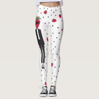 Strawberry Chic – Des leggings de mode excentrique