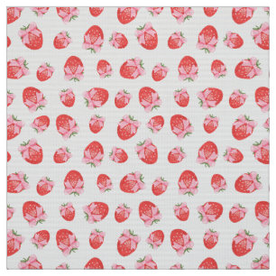 Strawberry Coquette Print Stoff