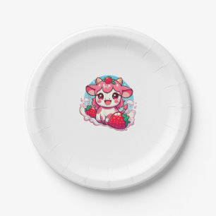 Strawberry Cow Kawaii Anime Strawberry Milk _3 Pappteller