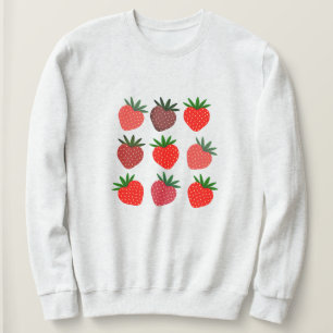 Strawberry Crewneck Kawaii esthétique Sweatshirt