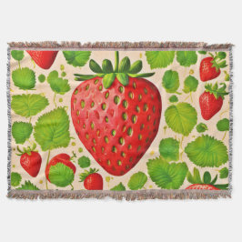 Strawberry Dadaist Artwork Decke