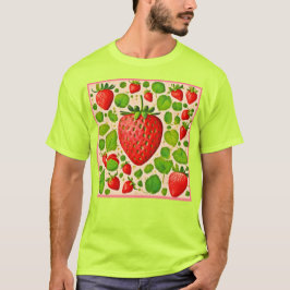 Strawberry Dadaist Artwork T-Shirt