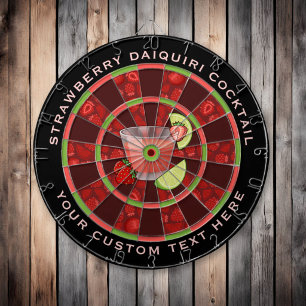 Strawberry Daiquiri Cocktail Dart Board Dartscheibe