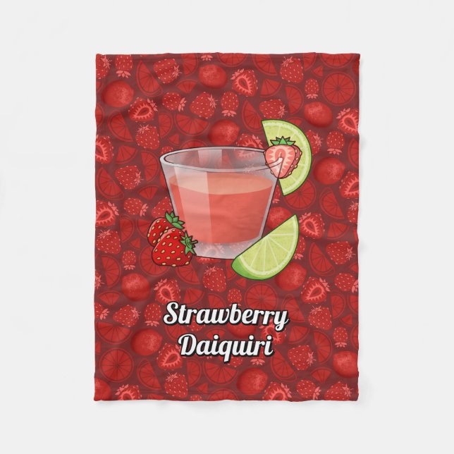 Strawberry Daiquiri Fleecedecke (Vorderseite)