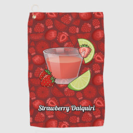 Strawberry Daiquiri Golf Towel Golfhandtuch
