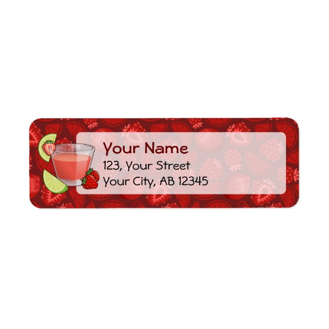 Strawberry Daiquiri Label (Vorne)