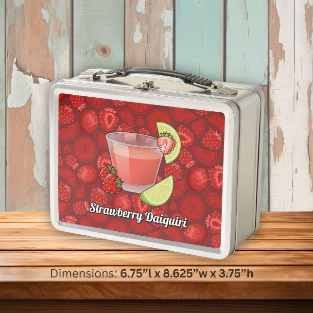Strawberry Daiquiri Metal Lunch Box (Von Creator hochgeladen)