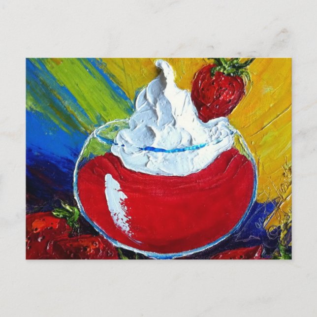 Strawberry Daiquiri Postkarte (Vorderseite)