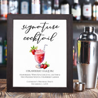 Strawberry Daiquiri Signature Cocktail Party