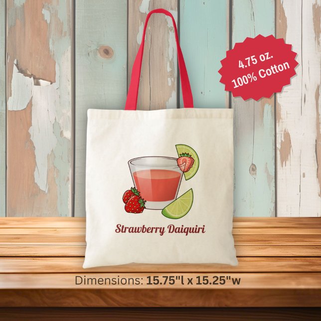 Strawberry Daiquiri Tote Bag Tragetasche (Von Creator hochgeladen)