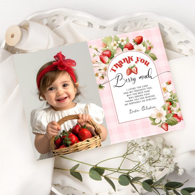 Strawberry danke Ihnen berry viel Karte (Von Creator hochgeladen)