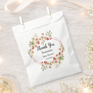 Strawberry Dankeschön-Baby Dusche Gefälligkeitstas Geschenktütchen