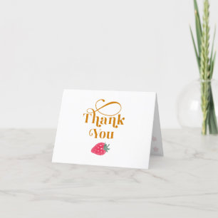Strawberry Dankeschön Card - Berry Sweet Birthday Dankeskarte