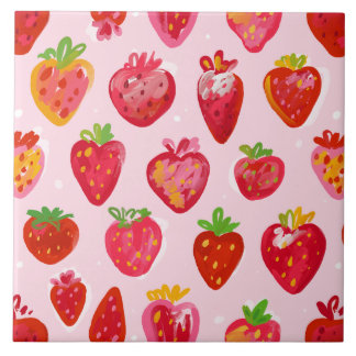 Strawberry Delight Pattern Fliese