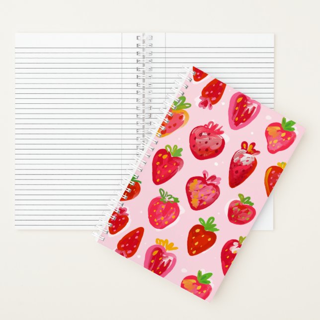Strawberry Delight Pattern Notizbuch (Innen)