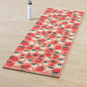 Strawberry Delight Pattern Yogamatte