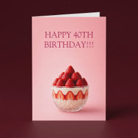 Strawberry-Dessert-Geburtstag