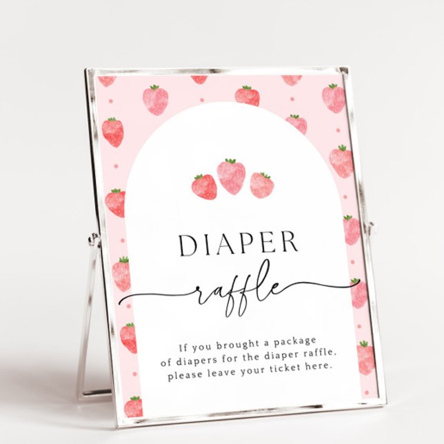 Strawberry Diaper Raffle Sign (Von Creator hochgeladen)