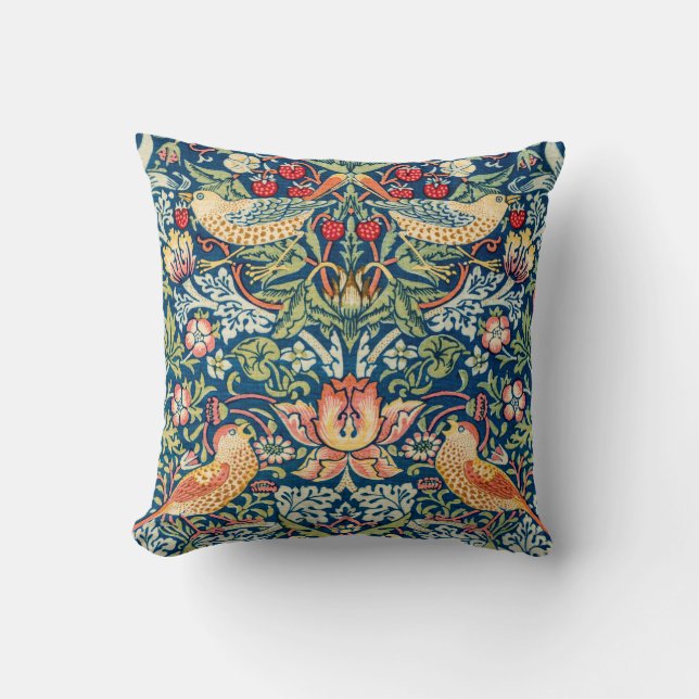 Strawberry Dieb, William Morris Kissen (Vorderseite)