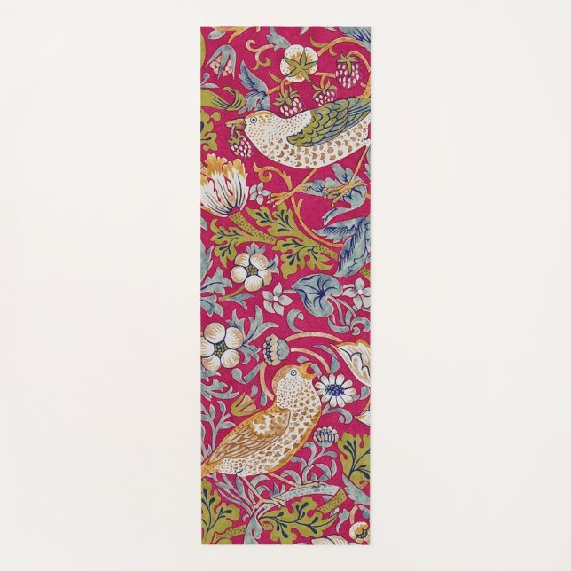 Strawberry Dieb, William Morris Postcard Yogamatte (Vorderseite)