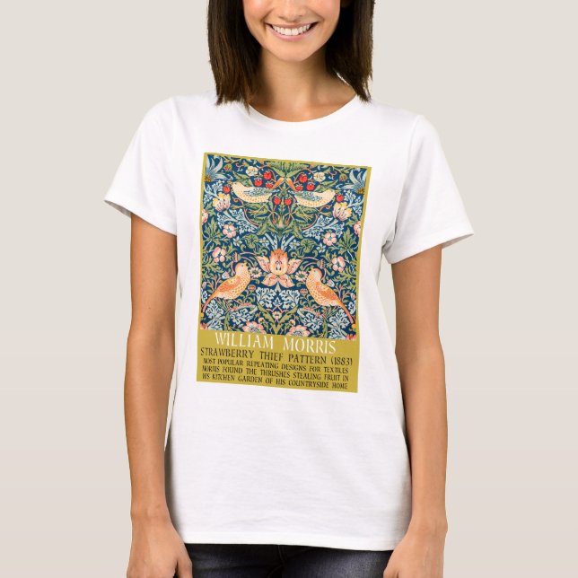 Strawberry diief - Design of William Morris T-Shirt (Vorderseite)