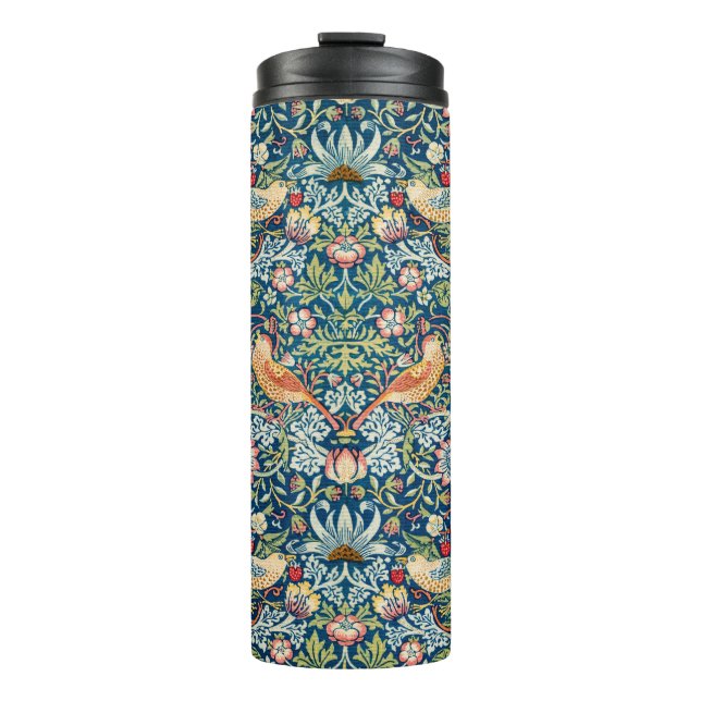 Strawberry diief - Design of William Morris Thermosbecher (Vorderseite)