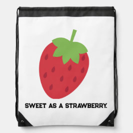 Strawberry Drawstring Backpack | Cute Fruit-Themed Sportbeutel