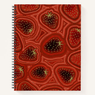 Strawberry Dreams Deluxe Spiral Notebook Notizbuch