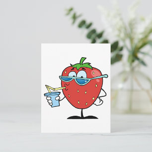 Strawberry Drinking Einladung
