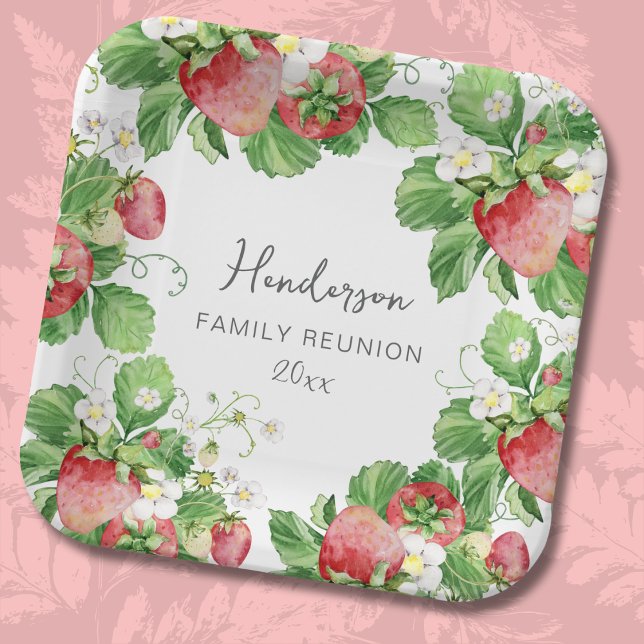 Strawberry Family Wiedersehen Pappteller (Von Creator hochgeladen)