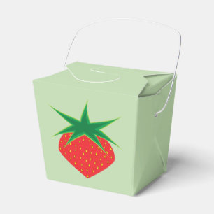 Strawberry Favor Box Geschenkschachtel