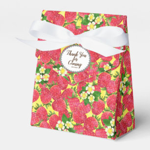 Strawberry Favor Box Geschenkschachtel