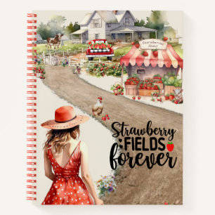Strawberry Fields Forever Spiral Notebook Notizbuch