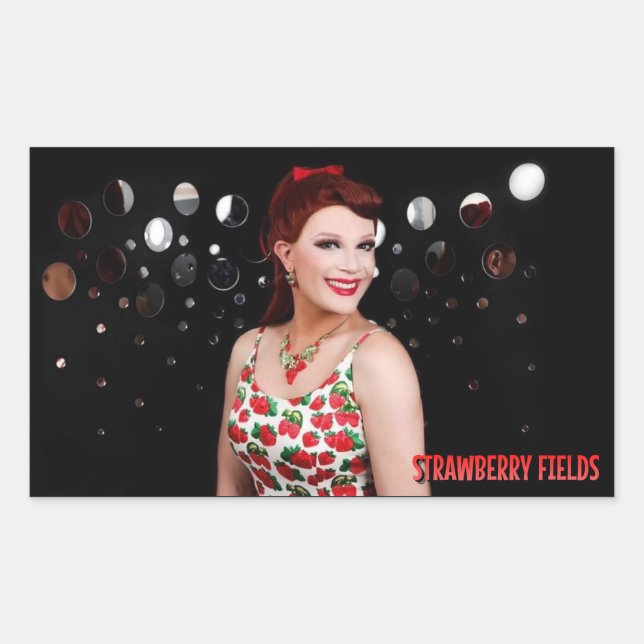 Strawberry Fields Mirror Foto Stickers (Vorderseite)