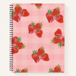 Strawberry Fields Notebook | Cute Fruit Aesthetic Notizbuch