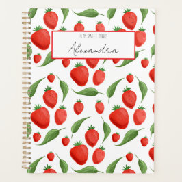 Strawberry Fields Pattern Spiral Planner Planer
