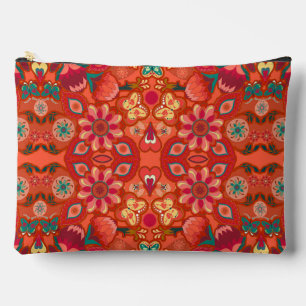 Strawberry Fields Retro Paisley Zubehörtasche