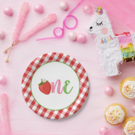 Strawberry First Birthday Paper Tellers - ONE Pappteller