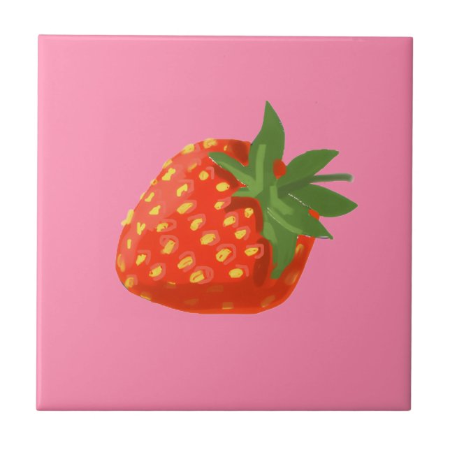 Strawberry Fliese (Vorderseite)