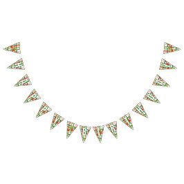 Strawberry Floral Happy Birthday Banner
