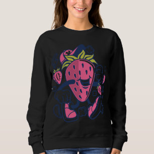 Strawberry Fruchtkartoon Charakter Funny Sweatshirt