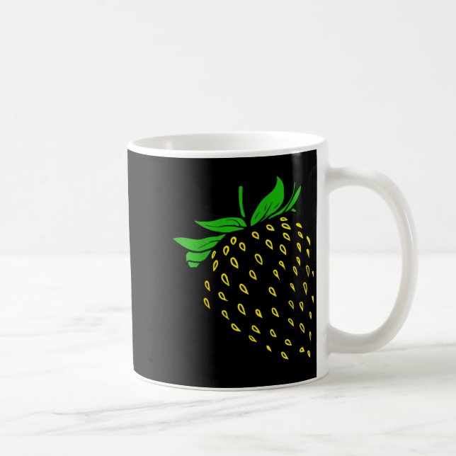 Strawberry Fruit Costume Simple Funny Party  Kaffeetasse (Rechts)