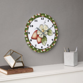 Strawberry Fruit Kitchen Wanduhr