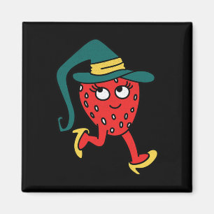 Strawberry Fruit Lazy Halloween Costume Magnet