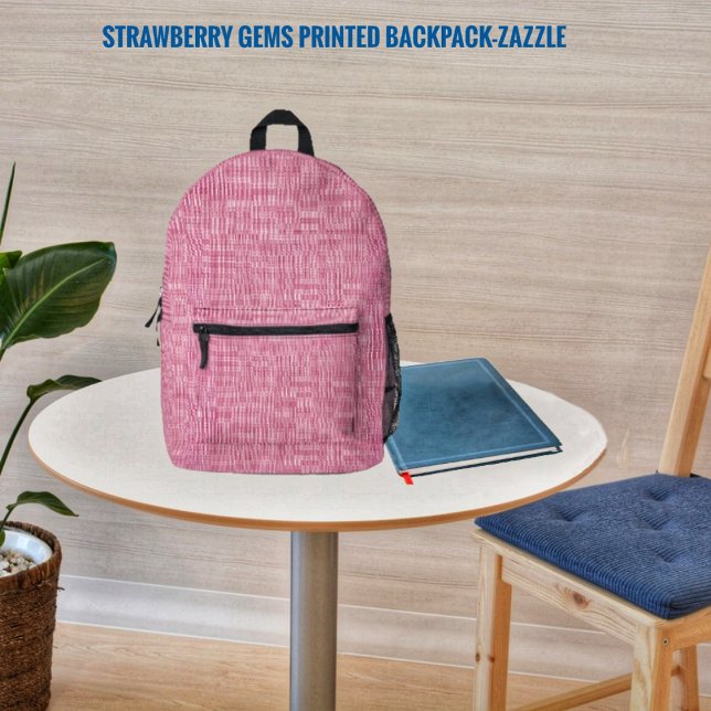 Strawberry Gems Bedruckter Rucksack (Von Creator hochgeladen)