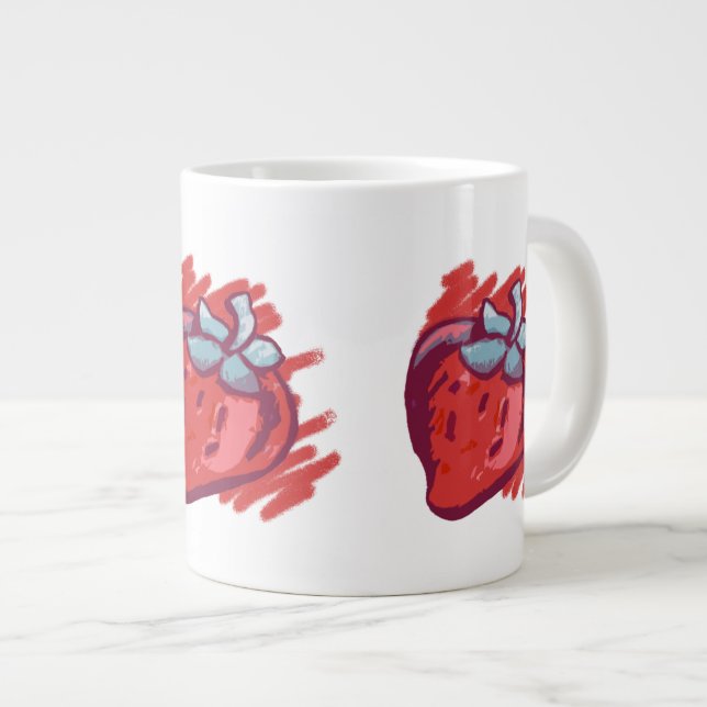 Strawberry Gifts Jumbo-Tasse (Vorderseite Rechts)