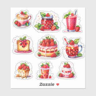 Strawberry Girl 🍓 ✨ Aufkleber